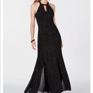 Sparkly black long dress from nightway